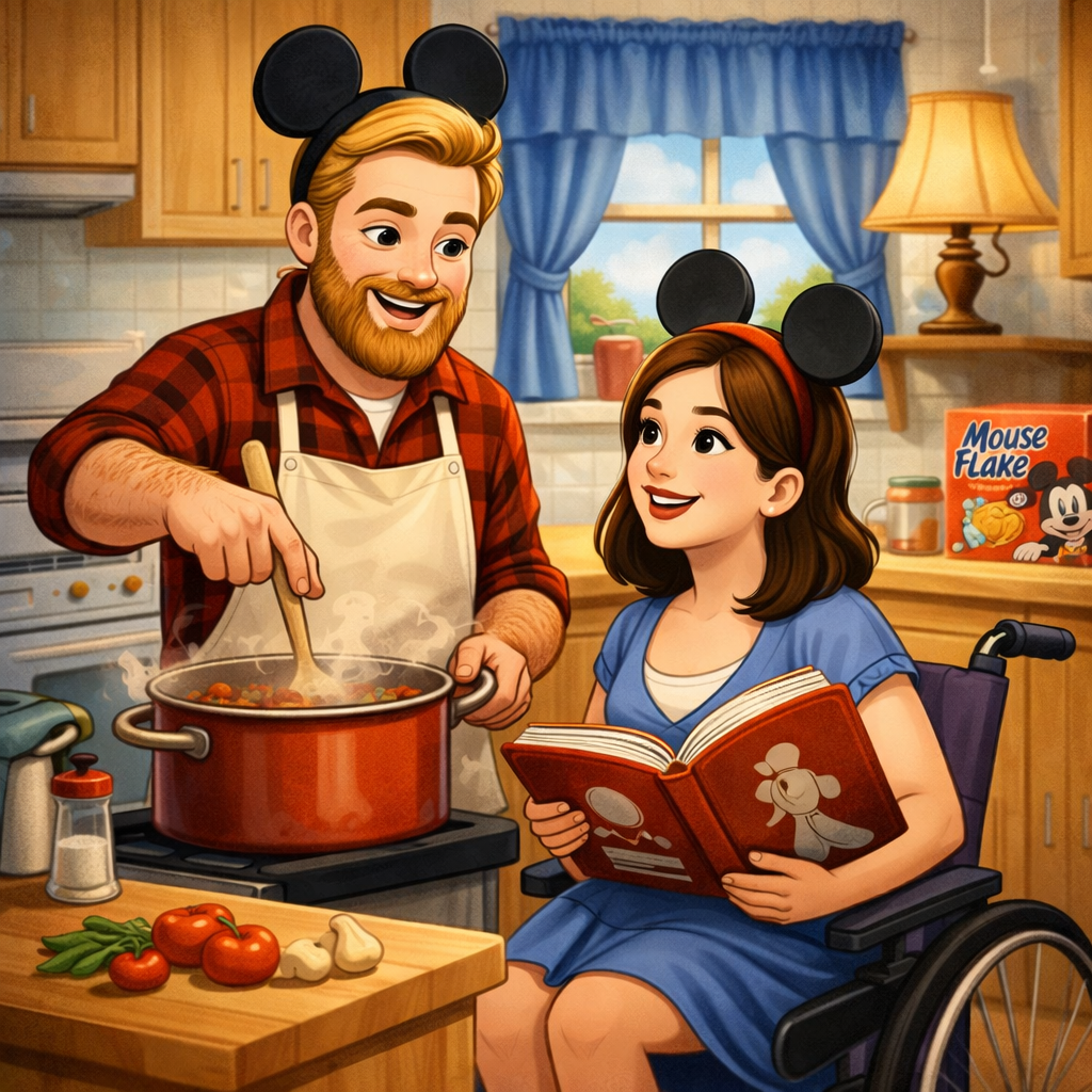 Cartoon kitchen appliances with smiling faces including a refrigerator, toaster, hairdryer, vacuum, washing machine, blender, microwave, alarm clock, and a lamp.